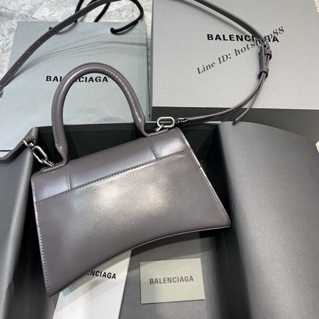 Balenciaga專櫃新款小號手提肩背女包原單沙漏包 巴黎世家煙灰色沙漏包 fyj1412